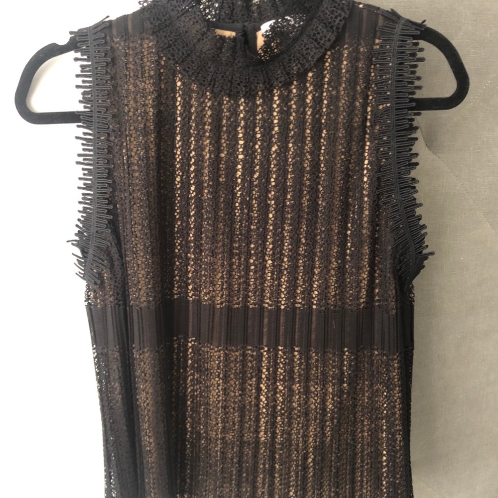 alexis high collar top